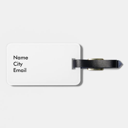 Mannelijke koala personaliseren bagagelabel (Achterkant horizontaal)