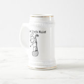 Mannelijke koks heersen bierpul (Voorkant links)