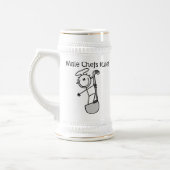 Mannelijke koks heersen bierpul (Links)