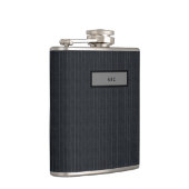 Mannelijke krijtstreep Heren Gepersonaliseerd Mono Heupfles (Rechts)