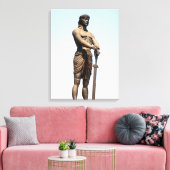 mannelijke lapu torso canvas afdruk (Insitu (Woonkamer))