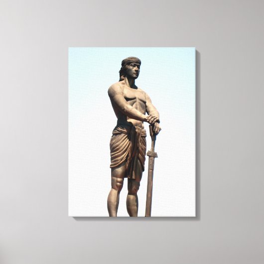 mannelijke lapu torso canvas afdruk (Voorkant)