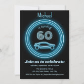 Mannelijke leeftijd mijlpaal - Racecar verjaardags Kaart (Voorkant)