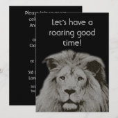 Mannelijke Leeuw - Driedaagse Partij Kaart (Voorkant / Achterkant)