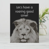 Mannelijke Leeuw - Driedaagse Partij Kaart (Staand voorkant)