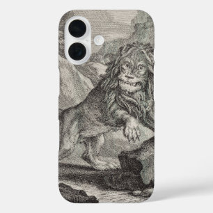 Mannelijke leeuw in Nationaal Park Serengeti, Tanz iPhone 16 Hoesje
