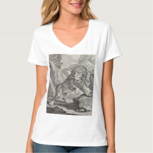 Mannelijke leeuw in Nationaal park Serengeti, Tanz T-shirt