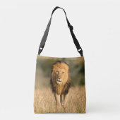 Mannelijke Leeuw Lopend Crossbody Tas (Achterkant)
