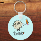 Mannelijke leraar Sleutelhanger (Voorkant)