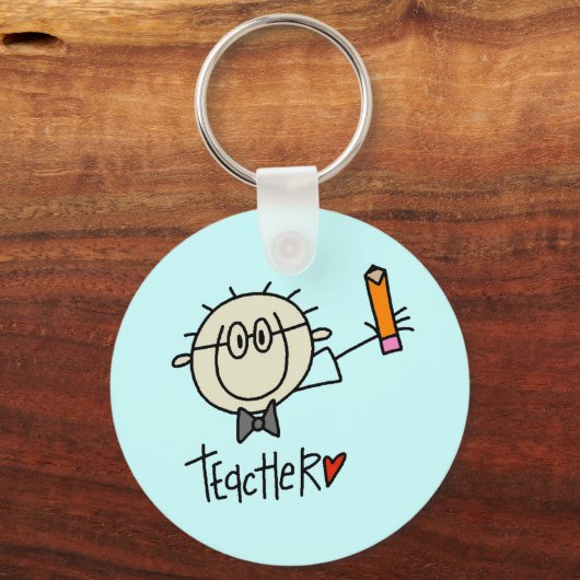 Mannelijke leraar Sleutelhanger (Voorkant)