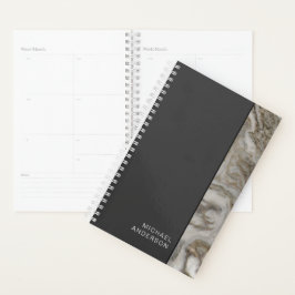 Mannelijke look Flat Black en Marble Edge Planner