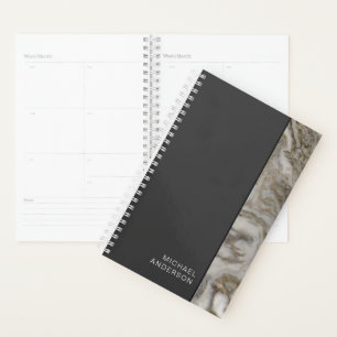 Mannelijke look Flat Black en Marble Edge Planner