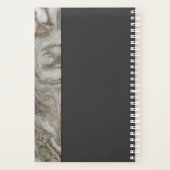 Mannelijke look Flat Black en Marble Edge Planner (Achterkant)