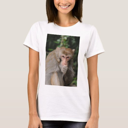 Mannelijke makaak t-shirt (Voorkant)