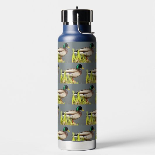 Mannelijke Mallard Duck Patroon Waterfles (Links)