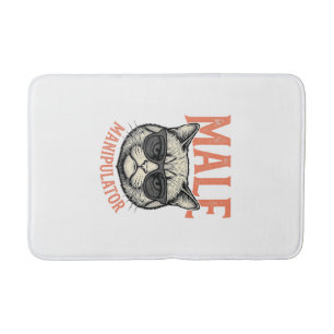 Mannelijke manipulator Funny Cat Zonnebril Vintage Badmat