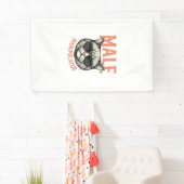 Mannelijke Manipulator Grappige Kat Zonnebril Vint Spandoek (Insitu)