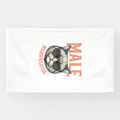 Mannelijke Manipulator Grappige Kat Zonnebril Vint Spandoek (Horizontaal)