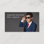 Mannelijke Mannen Kledingwinkel Visitekaartje (Voorkant)