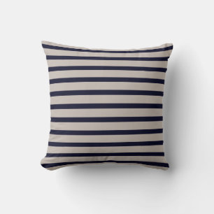 Mannelijke marinegrijze streep decoratieve kussen