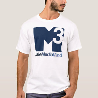Mannelijke Media Mind Hoofd Logo (Donker) T-shirt