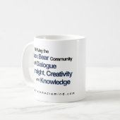 Mannelijke mediaminde Belangrijkste Mok van de Log (Voorkant links)