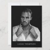 Mannelijke modelleraar Comp Kaart 5 Foto QR-code (Voorkant)