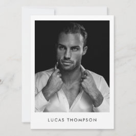 Mannelijke modelleraar Comp Kaart 5 Foto QR-code