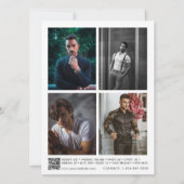 Mannelijke modelleraar Comp Kaart 5 Foto QR-code (Achterkant)