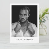 Mannelijke modelleraar Comp Kaart 5 Foto QR-code (Staand voorkant)