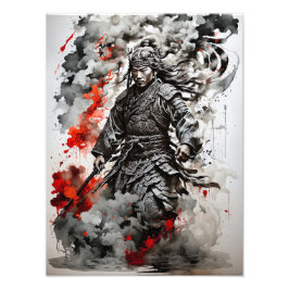 Mannelijke Mongoolse krijger A Foto Afdruk