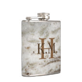Mannelijke Monogrammed Parel Graniet Flask Heupfles (Rechts)