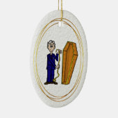 Mannelijke Morticiër die Coffin Ornament meet (Rechts)