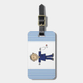 Mannelijke muis Afbeelding Verpleegster Middelgrot Bagagelabel (Voorkant verticaal)