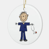 Mannelijke muis Afbeelding Verpleegster Middelgrot Keramisch Ornament (Links)