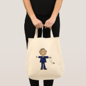 Mannelijke muis Afbeelding Verpleegster Middelgrot Tote Bag (Voorkant (product))