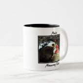 Mannelijke Muscovy Duck Tweekleurige Koffiemok (Voorkant rechts)