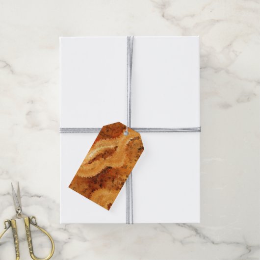 Mannelijke namaak wortelnoten cadeaulabel (Met Touw)
