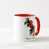 Mannelijke Noordelijke Kardinaal en Holly Mok (Voorkant rechts)