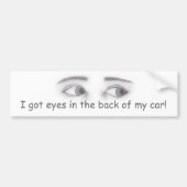 Mannelijke ogen bumpersticker (Voorkant)