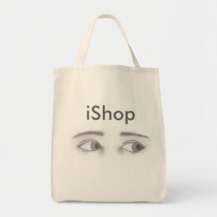 Mannelijke ogen tote bag