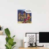 Mannelijke onhandigheid grappige poster (Thuiskantoor)