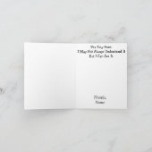 Mannelijke Optometrist Hartelijk dank Kaart (Binnen)