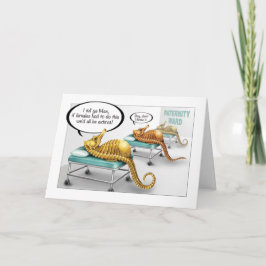 Mannelijke paarden Zwangerschapskaart Kaart