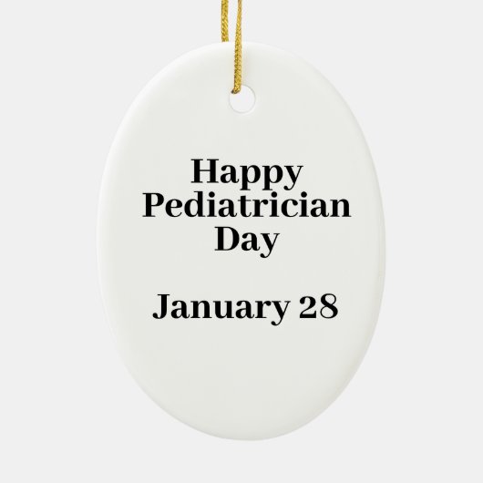 Mannelijke pediatricus Silhouette met Kinder Ornam Keramisch Ornament (Achterkant)