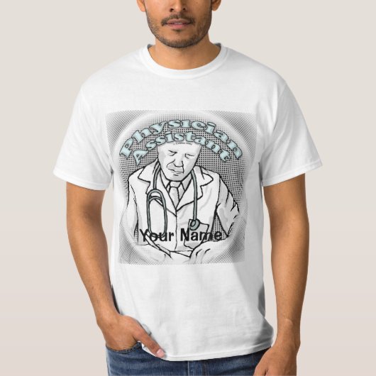 mannelijke Physician Assistant T-shirt (Voorkant)