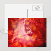 Mannelijke reproductiesperm die de eieren ingaat briefkaart (Voorkant / Achterkant)