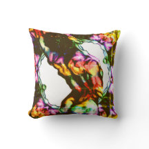 Mannelijke retro regenboogvlag kleuren werkkussen