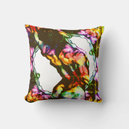 Mannelijke retro regenboogvlag kleuren werkkussen kussen