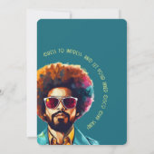 Mannelijke rewind 50e verjaardag Shindig Party Kaart (Achterkant)